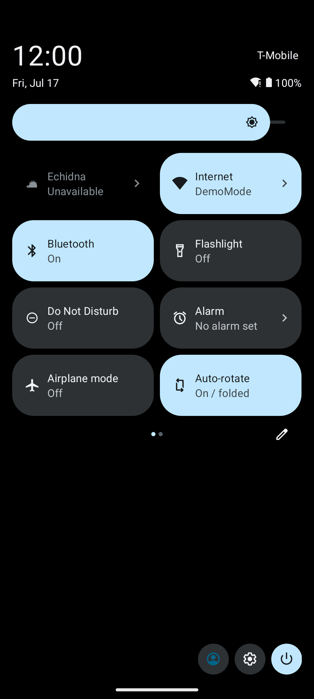 Echidna Quick Settings tile reading Unavailable